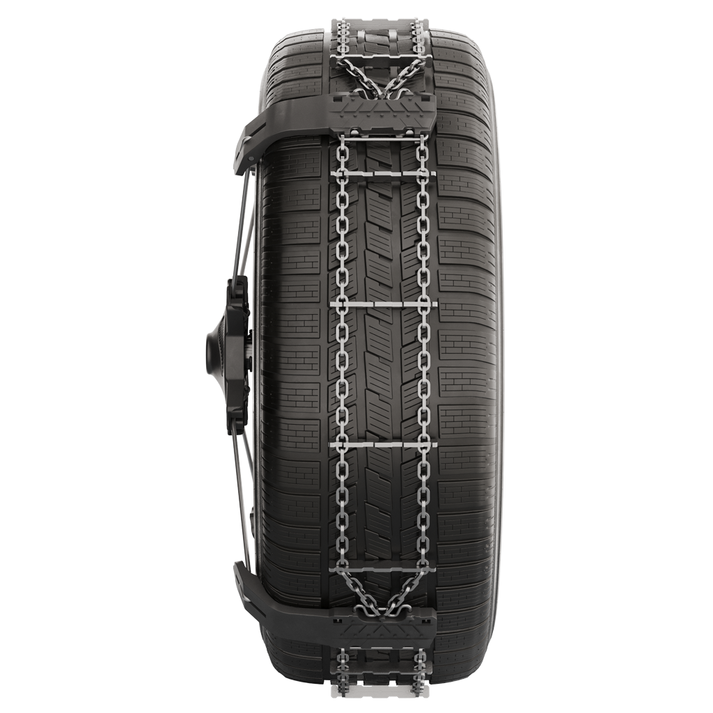 The innovative external fitting snow chain that fits in a single click